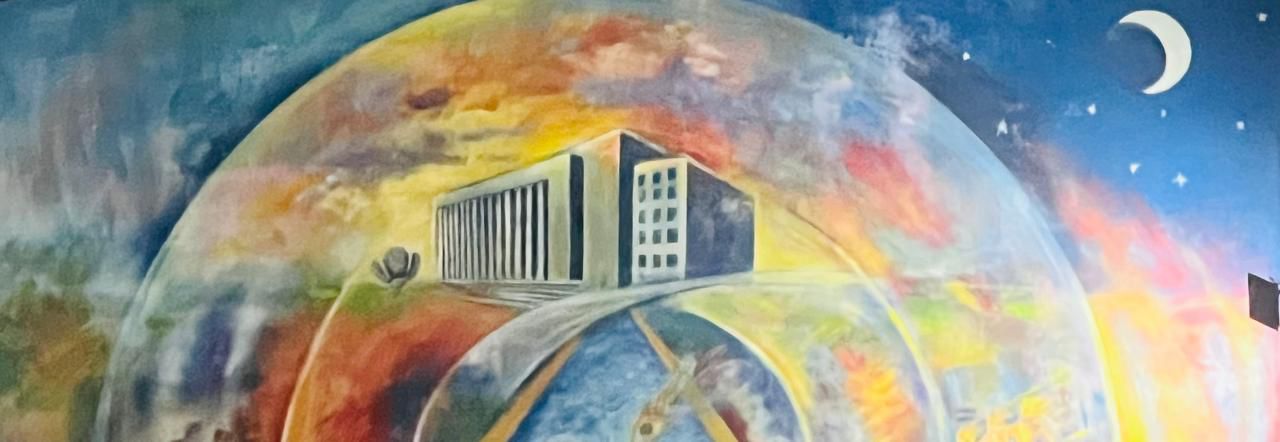 Mural - Círculos en el agua por Zulma Garcia Cuerva